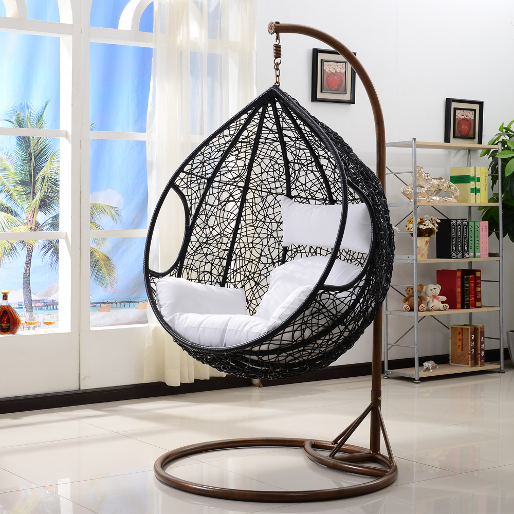 swing hanging wicker chair